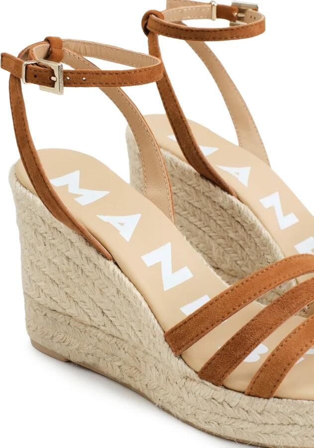Manebi suede wedge espadrilles Bruin - Foto 2