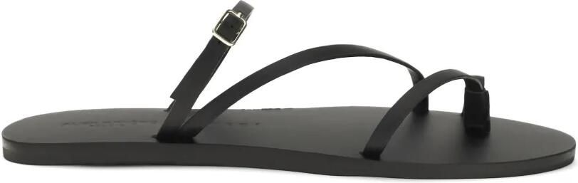 Manebi x Alex Rivière Studio Giorgia leren sandalen Zwart