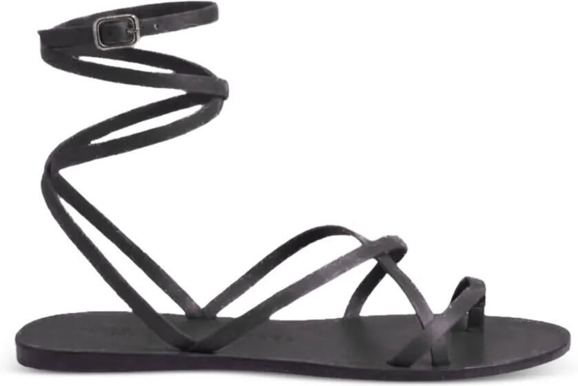 Manebi x Alex Rivière Studio Valentina sandalen met enkelbandje Zwart