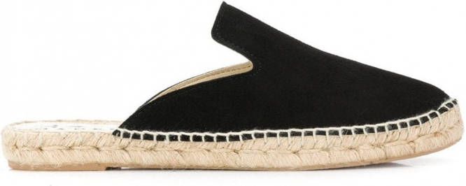 Manebi Platte espadrilles Zwart