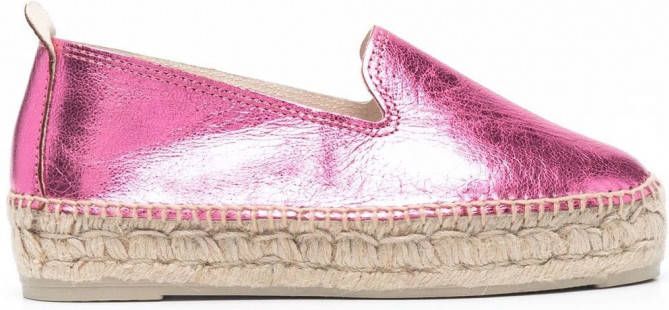 Platte schoenen voor Dames Schoenen voor voor Platte schoenen voor Platte  sandalen Manebí Gestreepte Espadrilles in het Roze allware.com.br
