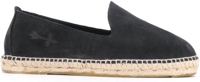 Manebi Suède espadrilles Blauw