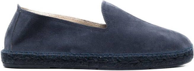 Manebi Suède espadrilles Blauw