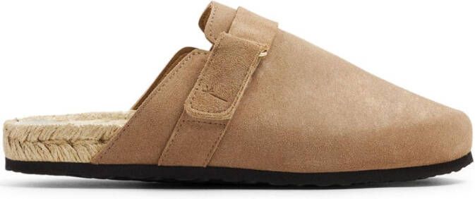 Manebi Suède slippers Beige