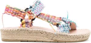 Manebi Sandalen met klittenband Beige