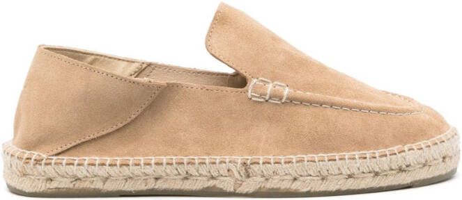 Manebi Traveller suède espadrilles Beige