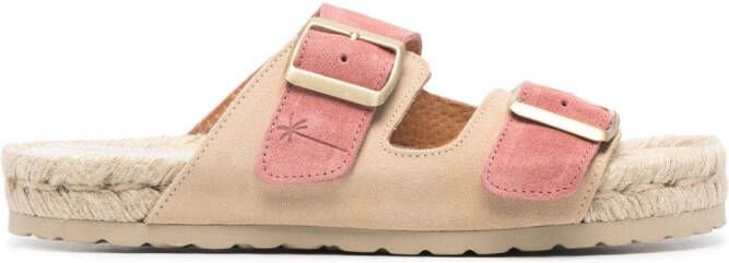 Manebi Venice suède espadrilles Roze