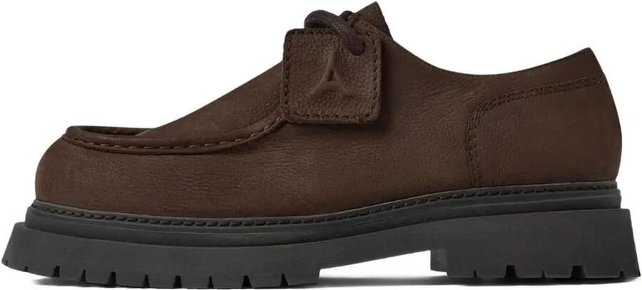 Manière De Voir L'Atelier nubuck leren schoenen met chunky zool Bruin