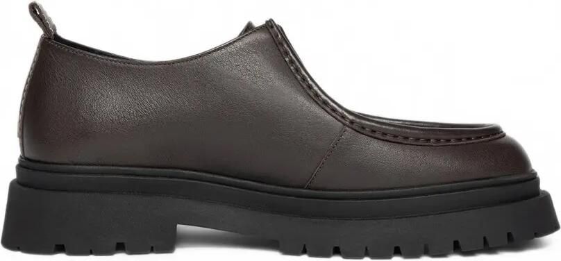 Manière De Voir Lille leren veterschoenen Bruin