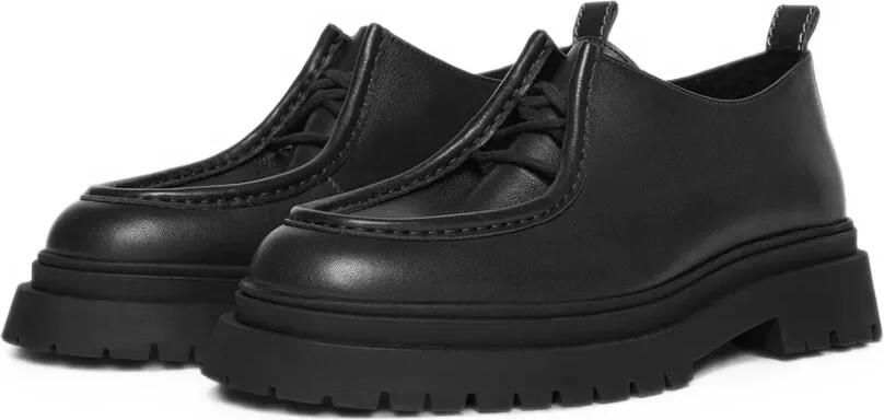 Manière De Voir Lille leren veterschoenen Zwart - Foto 3