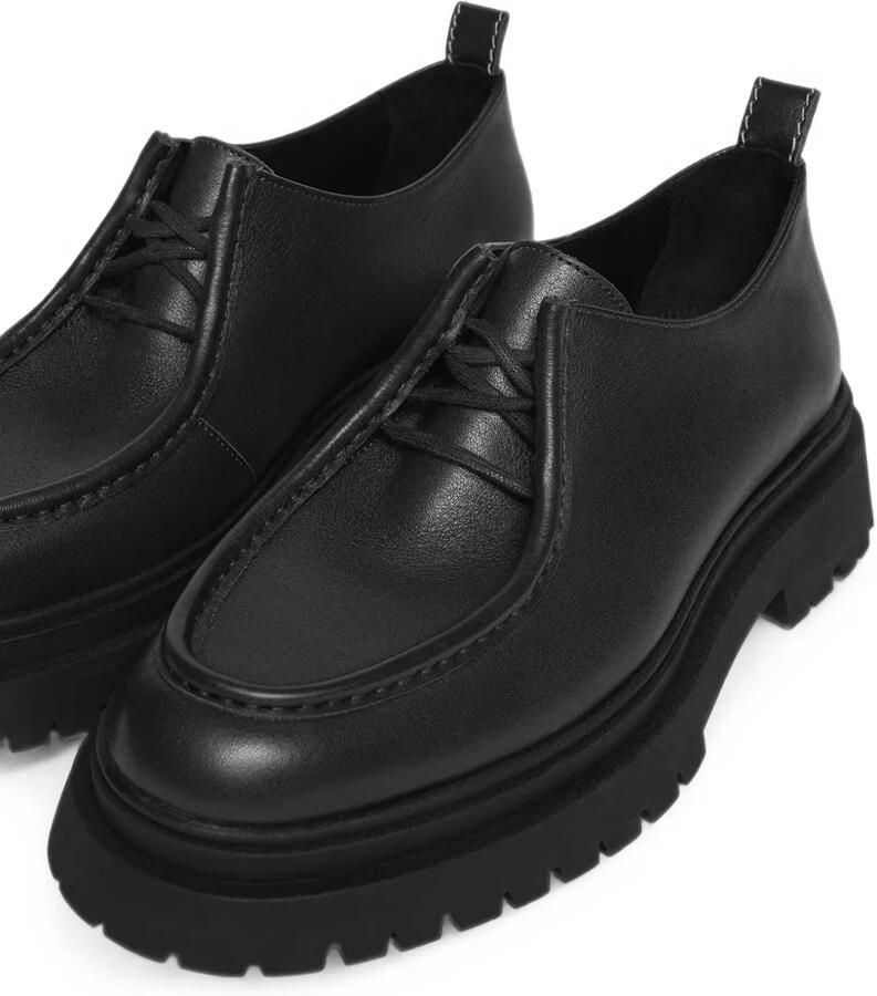Manière De Voir Lille leren veterschoenen Zwart - Foto 2