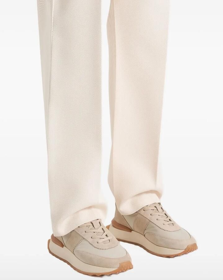 Manière De Voir Monaco suède en nylon sneakers Beige - Foto 2