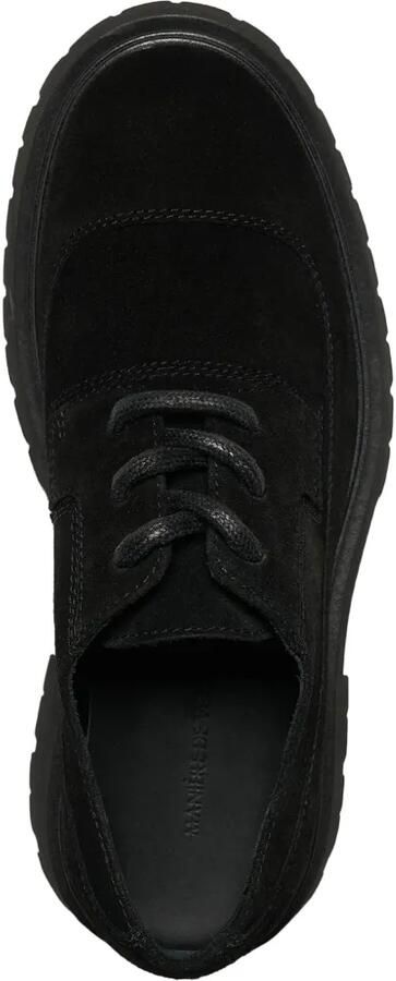Manière De Voir Rennes in black suede derby shoes Zwart - Foto 3