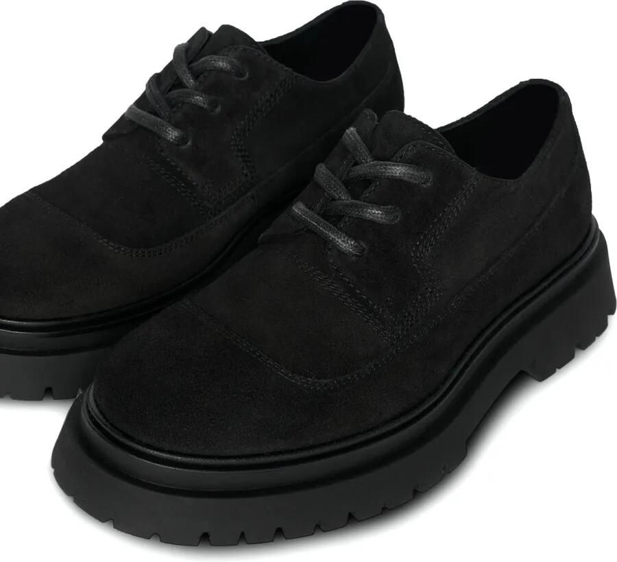 Manière De Voir Rennes in black suede derby shoes Zwart - Foto 2
