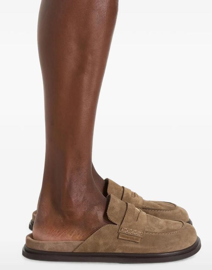 Manière De Voir Sidney suède loafer muiltjes Beige - Foto 2