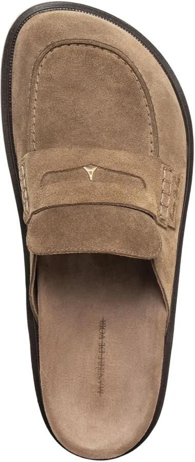 Manière De Voir Sidney suède loafer muiltjes Beige - Foto 4