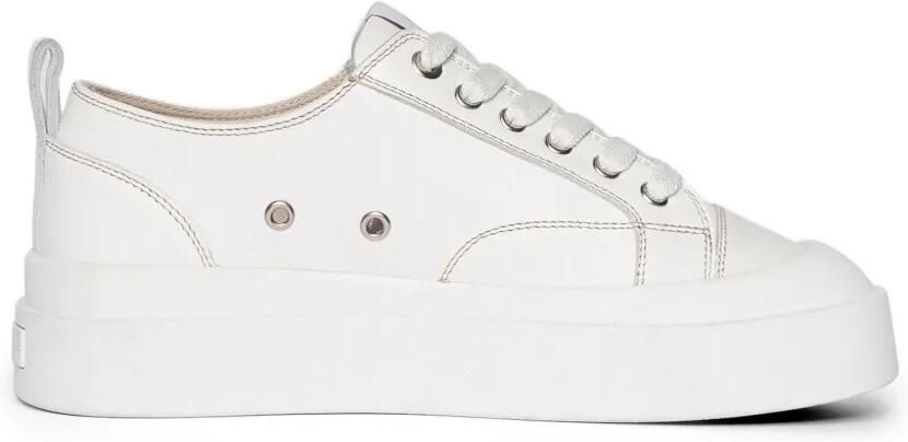 Manière De Voir Vienna leren sneakers met contrasterende stiksels Wit - Foto 1