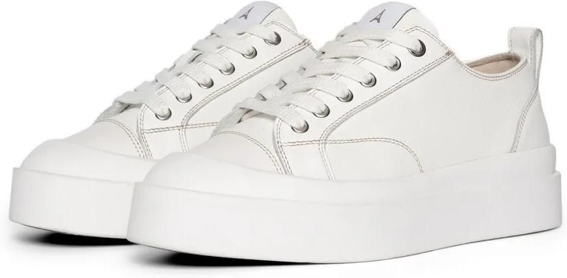 Manière De Voir Vienna leren sneakers met contrasterende stiksels Wit - Foto 2