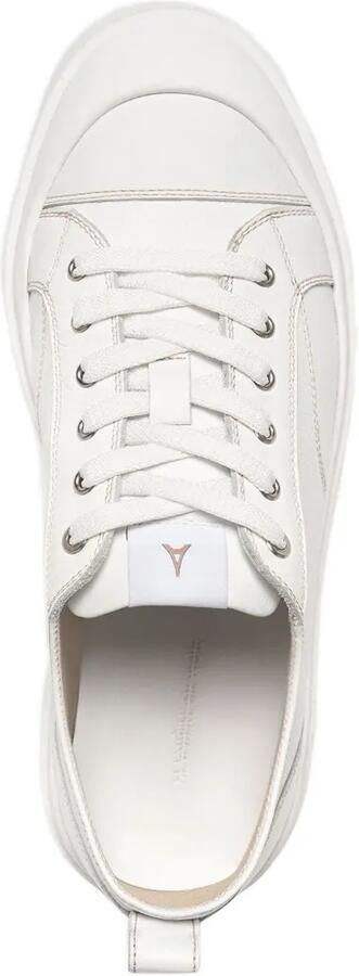 Manière De Voir Vienna leren sneakers met contrasterende stiksels Wit - Foto 4