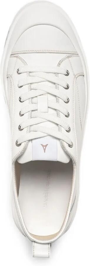 Manière De Voir Vienna leren sneakers met contrasterende stiksels Wit - Foto 4