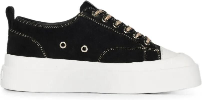 Manière De Voir Vienna sneakers met contrasterende stiksels Zwart