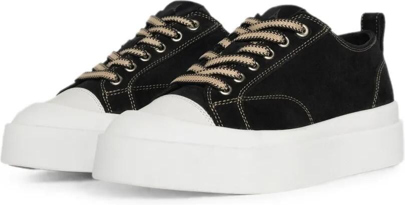 Manière De Voir Vienna sneakers met contrasterende stiksels Zwart - Foto 3