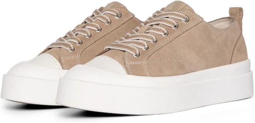 Manière De Voir Vienna suède sneakers met contrasterende stiksels Beige - Foto 2