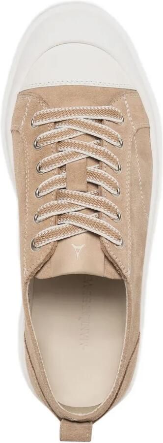Manière De Voir Vienna suède sneakers met contrasterende stiksels Beige - Foto 4