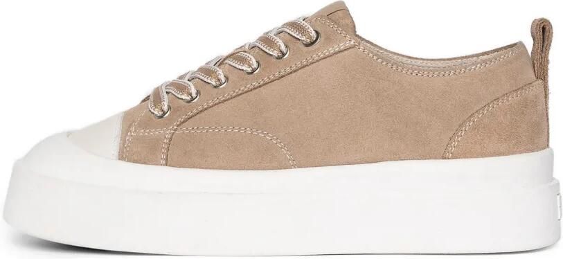 Manière De Voir Vienna suède sneakers met contrasterende stiksels Beige - Foto 3