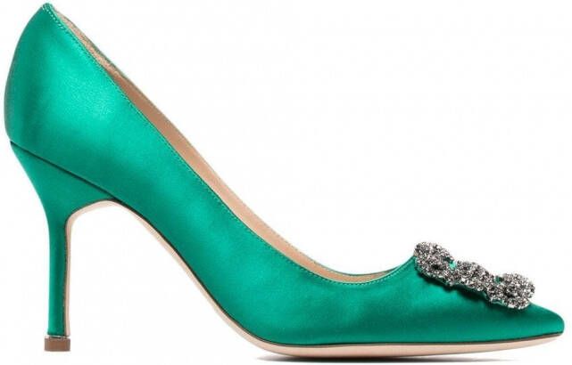 Manolo Blahnik Hangisi pumps Groen