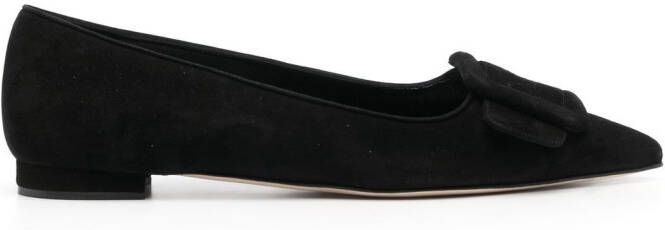 Manolo Blahnik Maysale pumps met puntige neus Zwart