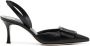 Manolo Blahnik Slingback pumps met gespdetail Zwart - Thumbnail 1