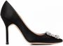 Manolo Blahnik Stiletto pumps met gespdetail Zwart - Thumbnail 1