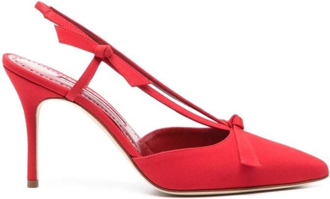 Manolo Blahnik Camelia slingback pumps Rood