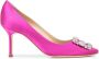 Manolo Blahnik Pumps verfraaid met kristallen Roze - Thumbnail 1