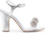 Manolo Blahnik Elhob sandalen Zilver - Thumbnail 1