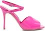 Manolo Blahnik Glanzende sandalen Roze - Thumbnail 1