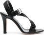 Manolo Blahnik Gwen leren sandalen Zwart - Thumbnail 1