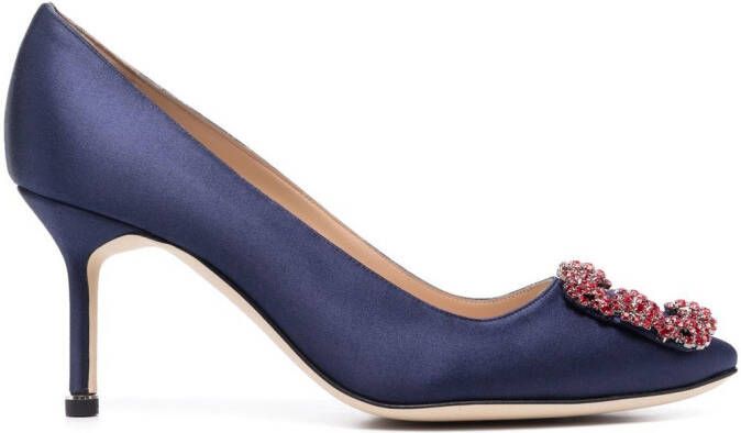 Manolo Blahnik Hangisi pumps Blauw