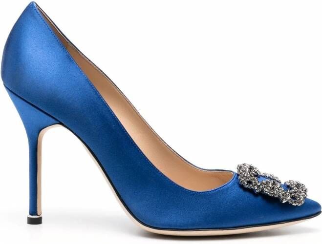 Manolo Blahnik Hangisi pumps Blauw