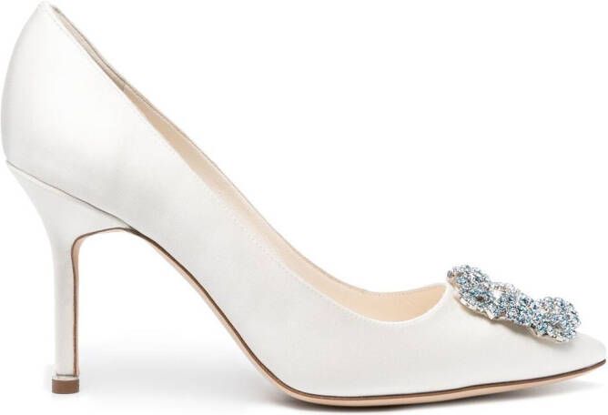 Manolo Blahnik Hangisi pumps Wit