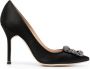 Manolo Blahnik Hangisi pumps verfraaid met kristallen Zwart - Thumbnail 1