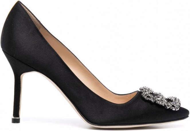 Manolo Blahnik Hangisi pumps met puntige neus Zwart