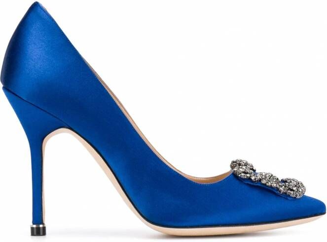 Manolo Blahnik Hangisi pumps Blauw