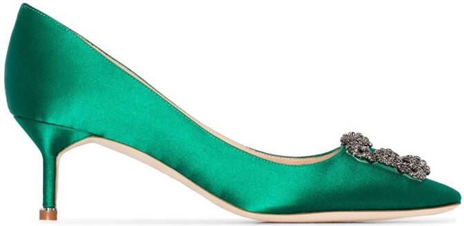 Manolo Blahnik Hangisi pumps Groen