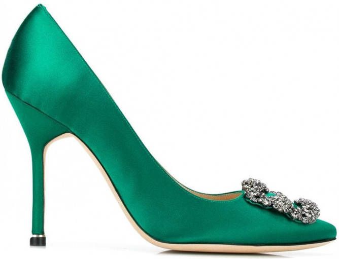 Manolo Blahnik Hangisi pumps Groen