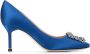 Manolo Blahnik Hangisi pumps met gesp Blauw - Thumbnail 1