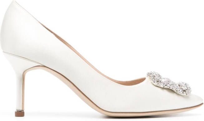 Manolo Blahnik Hangisi pumps Wit