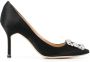 Manolo Blahnik Hangisi pumps Zwart - Thumbnail 1