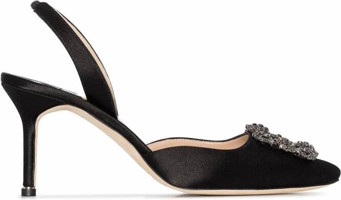 Manolo Blahnik Hangisi slingback pumps Zwart